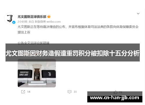 尤文图斯因财务造假遭重罚积分被扣除十五分分析